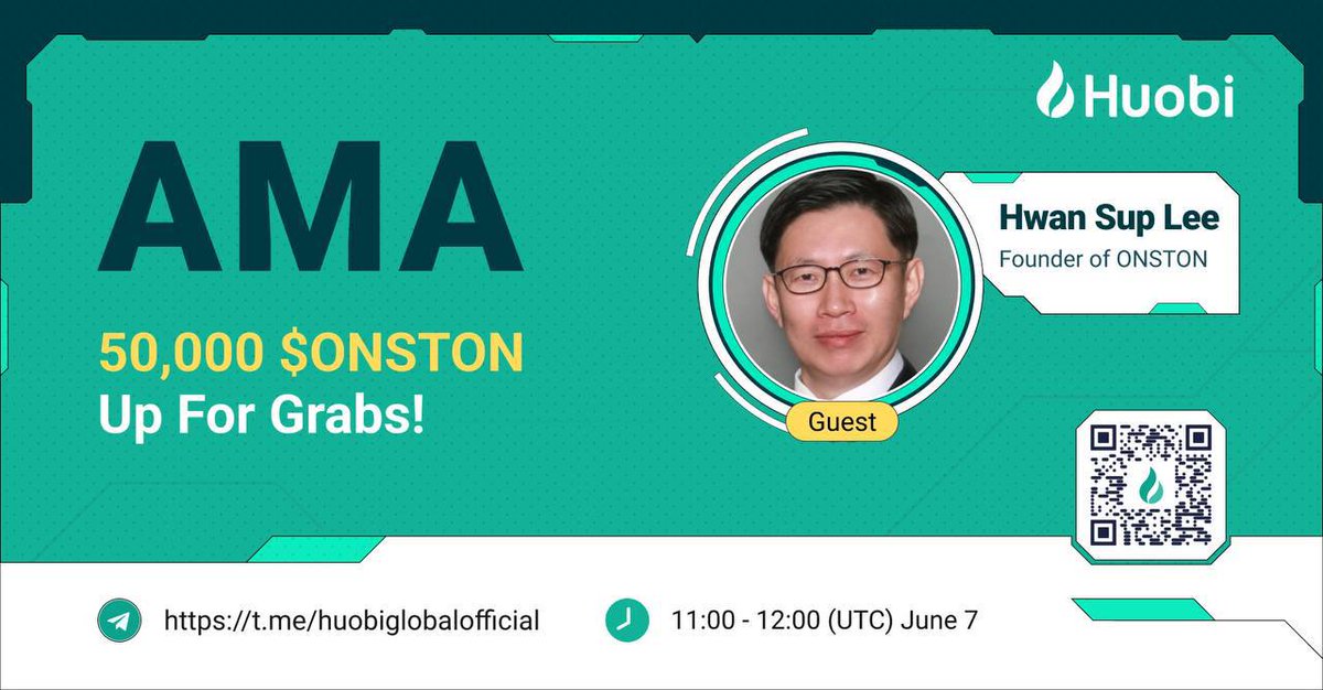 Pranavarjun14's tweet photo. AMA with the founder of ONSTON is going to be conducted on huobi global official telegram group

Link: https://t.co/6j5DfG9uBZ

Date&amp;time: Jun7, 11-12(UTC)

#huobi #ama $ONSTON https://t.co/3kzHzeLuIl