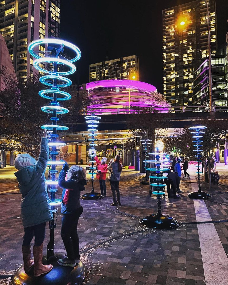 Lights and music come together for a multi-sensory jam session at 'Halo', in <a href="/darlingharbour/">Darling Harbour</a>. 🎶 🔵 Created by <a href="/illumaphonium/">illumaphonium</a> it's perfect for those seeking to play and feel free. #vividsydney 

💡 Lights On 6pm-11pm nightly, until 18 June
📍 #DarlingHarbour
📷 IG/allykeane
