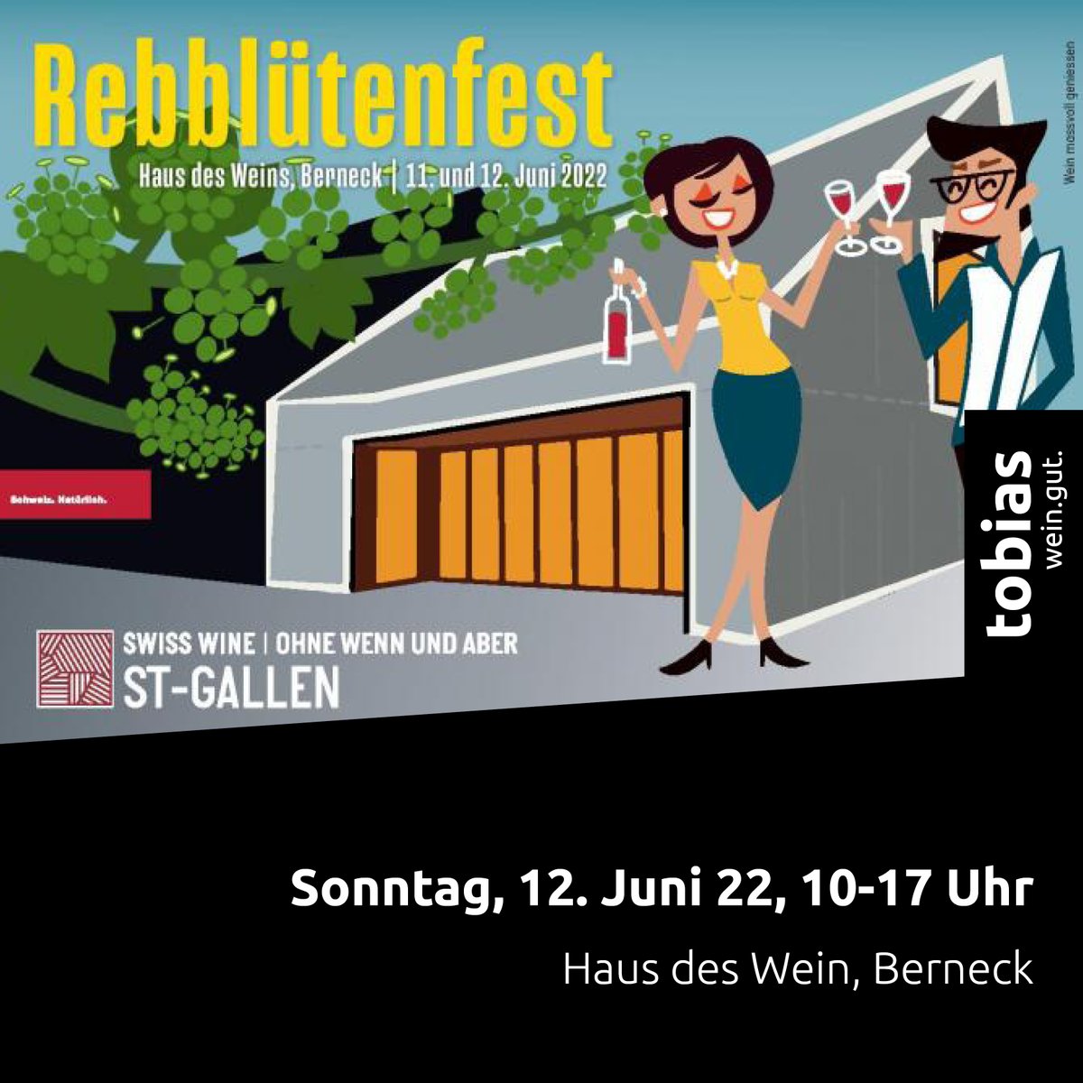Am Samstag &amp; Sonntag präsentieren sich 7 St. Galler Winzer in der Lounge vom Haus des Weins mit einer grossen Auswahl an St. Galler Weinen. Wir sind am Sonntag von 10-17 Uhr vor Ort und unsere Weine können degustiert, bestellt und gekauft werden.

stgaller-wein.ch/veranstaltungs…