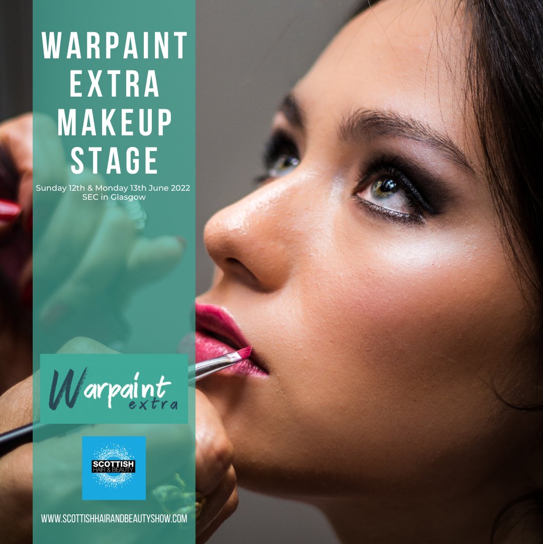 We cannot wait for The Warpaint Extra Makeup Stage to take place this wekeend. The stage will host a variety of panel discussions and live demos from some of the country's leading MUAs!

To see the full line up, head to our website scottishhairandbeautyshow.com/whats-on/make-…