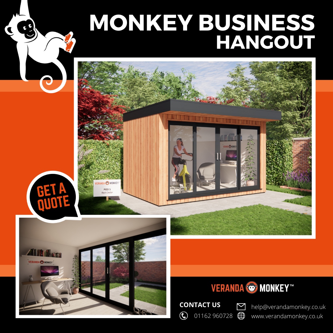 diycquotes's tweet photo. Our Monkey Business Garden Room is a stylish, contemporary, and high-quality addition to any garden space.

Get a quote now!

#relaxhangout #coveredhangout #designyourown #hangouts #verandamonkey #veranda #vmhangouts #hangoutveranda #garden #outdoor https://t.co/1fVwjEB4o1