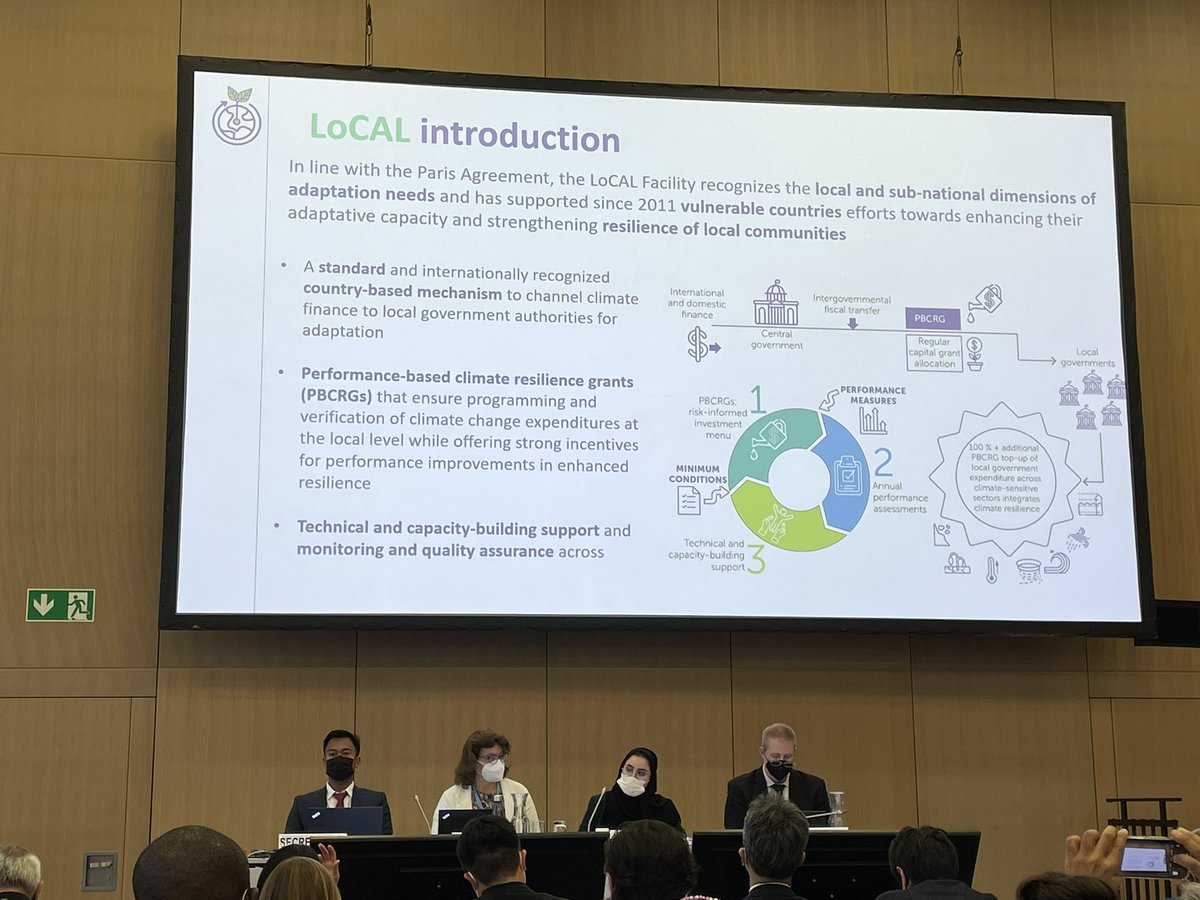 rafamoser's tweet photo. @UNCDFLoCAL is being presented at #SB56 as a #nonmarketapproach that advances and accelerates implementation of #locallyledadaptation in the world's most vulnerable countries to climate change #LDCs #SIDS #Africanations #ParisAgreement https://t.co/0bBf4a6G40