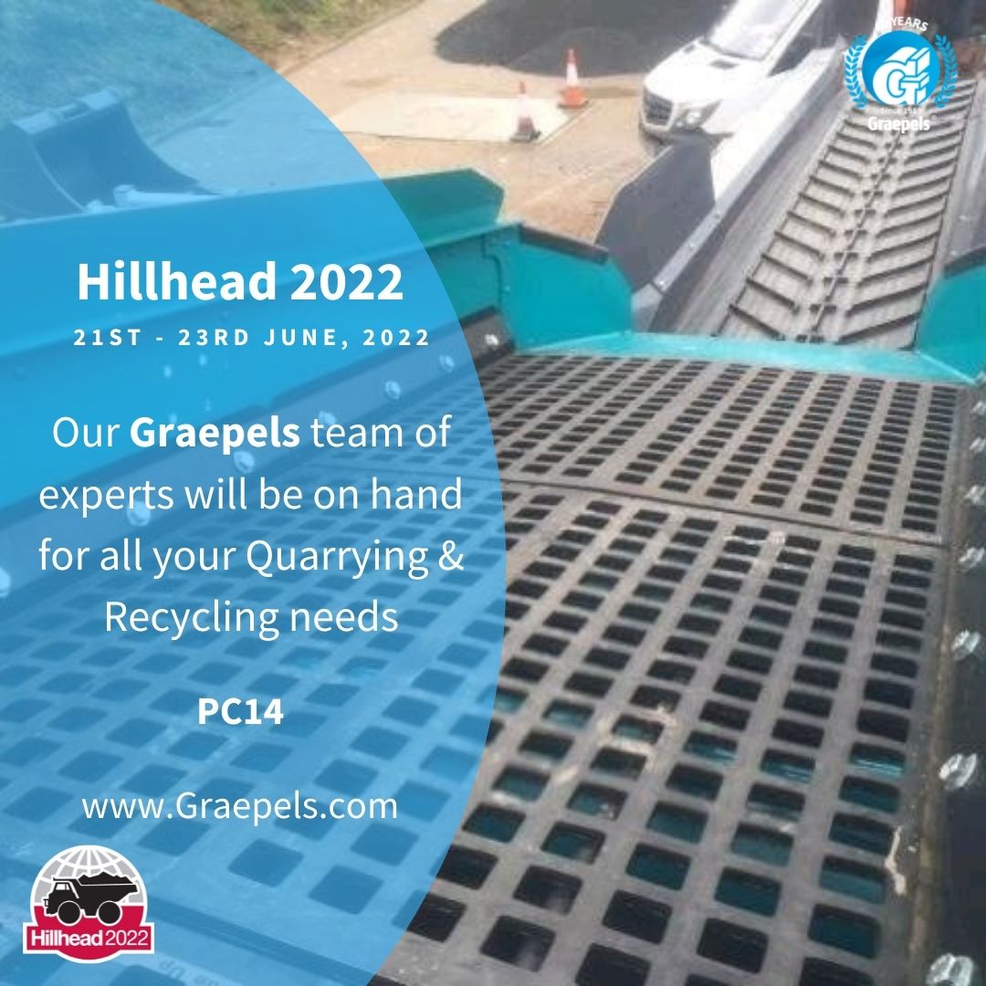 Graepels's tweet photo. Graepels will be exhibiting at Hillhead 2022, The UK's largest Quarrying Exhibition. Our Team of Experts will be on hand for all your Quarrying & Recycling needs. @hillheadshow
#Graepels #Hillhead2022 #Quarryingmaterials #screeningmedia https://t.co/EDCYK73ytU
