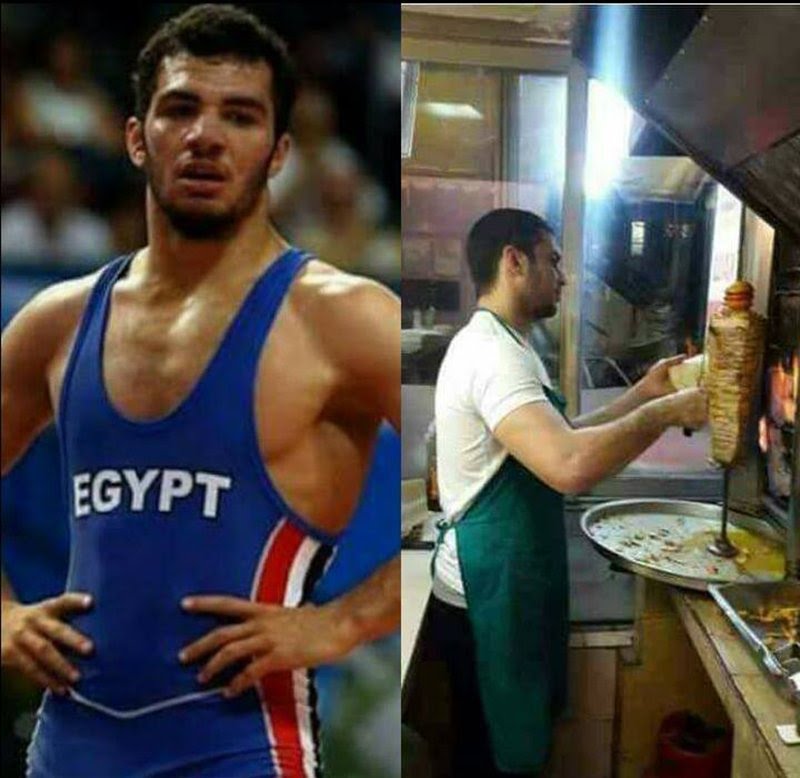 شايف حضرتك الشاب الظاهر في الصورة تلك 👇
إنه "طارق عبدالسلام" .. مصارع مصري، شارك في العديد من البطول...