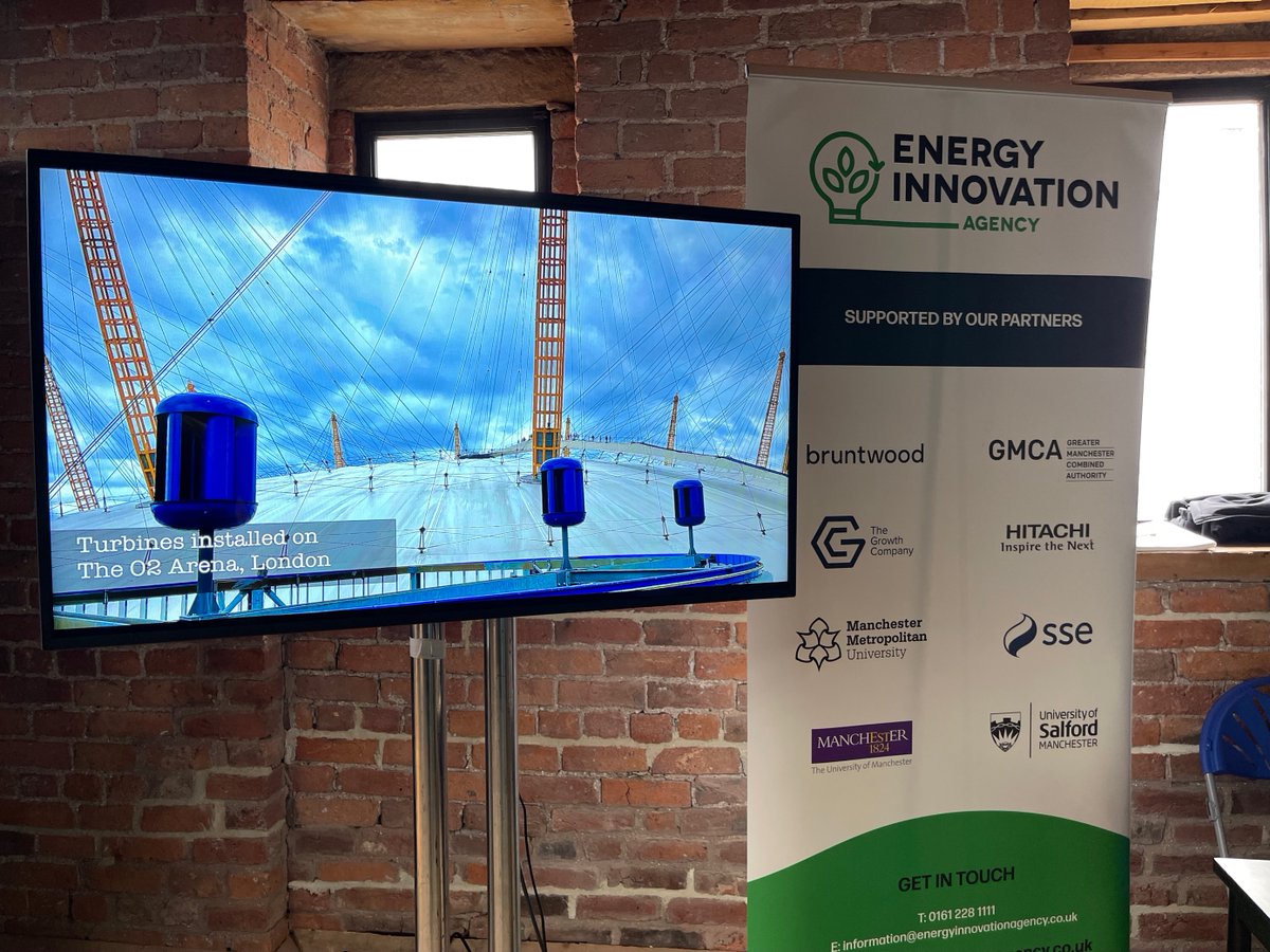 Great start to the <a href="/SSEB2B/">SSE Energy Solutions</a> <a href="/DecarbSummit/">Decarbonisation Summit</a> in Manchester. Thank you @En_Innov_Agency for hosting us. It's an opportunity to talk about our innovative VAWT and how it can help councils &amp; businesses reach #decarbonisation  targets and address #fuelpoverty.
#DecarbonisationSummit2022
