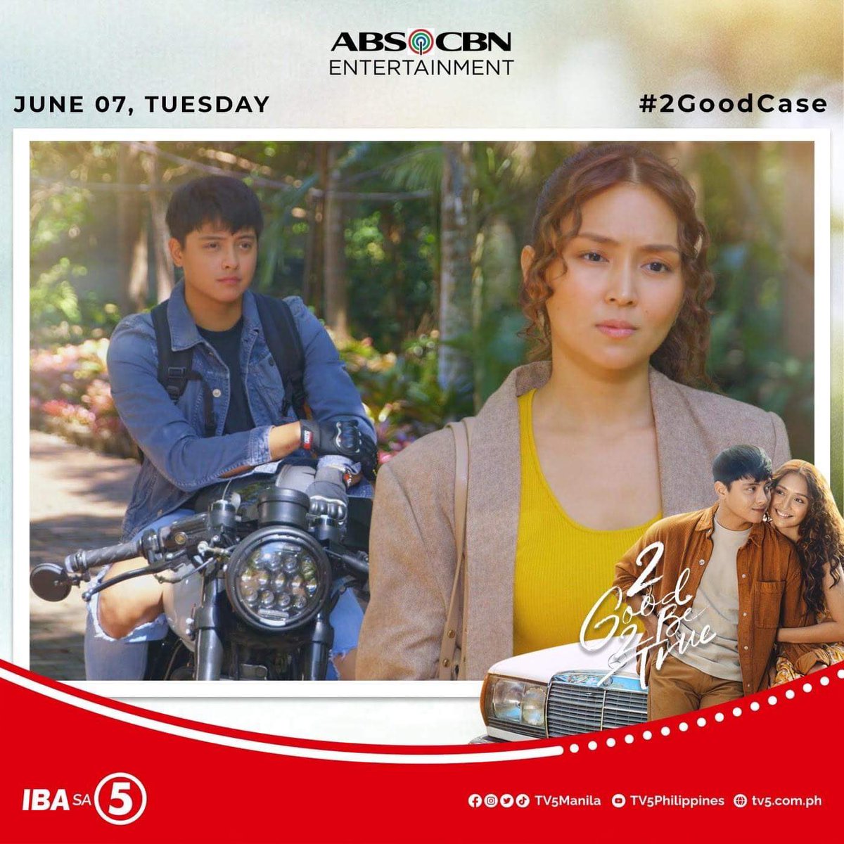 TV5manila's tweet photo. May mga tanong na ‘di kayang sagutin! Alamin mamaya sa #2GoodCase episode ng #2Good2BeTrueTV5! 
 
Mamayang 8:40PM ‘yan, pagkatapos ng #FPJsAngProbinsyanoTV5 sa #TodoMaxPrimetimeSingko!

#IBAsa5 
#ABSCBNEntertainment 
#2G2BT #KathNiel #RGEunit https://t.co/wMQpCcaK2w