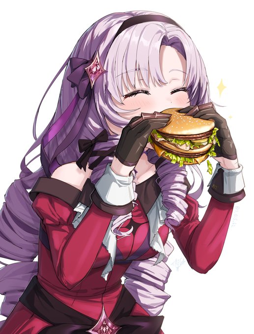 「赤面 ハンバーガー」のTwitter画像/イラスト(人気順)