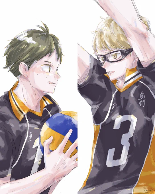 烏野3年s🏐
サーブ&amp;ブロック

ツリーにトス&アタックが続きます!
ガロちゃんとコラボ✨ 