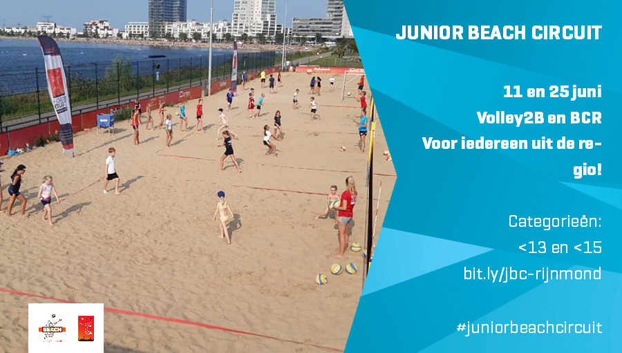 Geboren in 2008 of later? Dan is het Junior Beach Circuit twee zaterdagen in de buurt, georganiseerd door BCR en Volley2B! Ideale kans om je eerste beachtoernooitjes te spelen!

Meer info: beachclubrotterdam.nl/junior-beach-c…

Direct inschrijven: volleybal.nl/beachvolleybal…

#juniorbeachcircuit