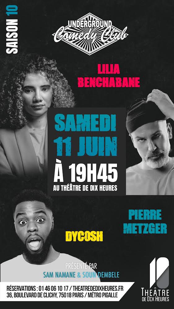 Comedyground's tweet image. BOOM 💥 samedi 11 juin 
Underground Comedy Club avec : Lila Benchabane Pierre Metzger Dycosh

billetreduc.com/284120/evt.htm