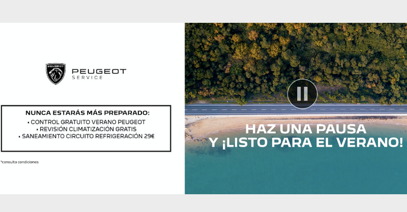 PeugeotES's tweet photo. Una última parada para no parar en todo el verano.