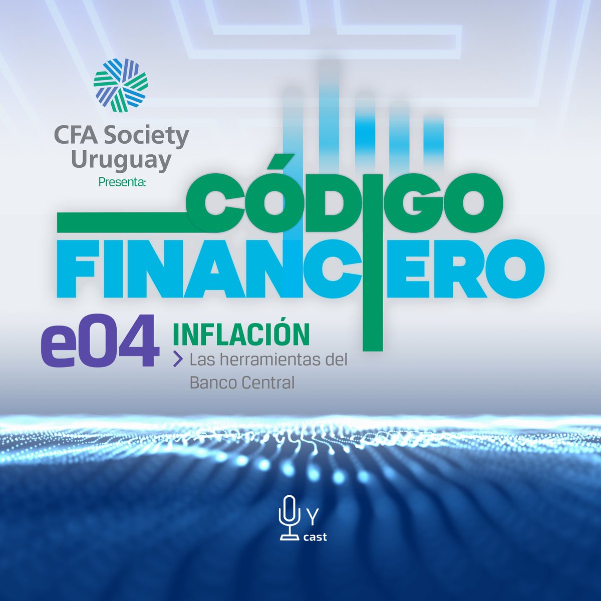 CFA_URU's tweet photo. Los invitamos a escuchar el 4to episodio de #códigofinanciero, en el cual @GerardoLicandro, gerente de asesoría económica del BCU nos explica el manejo de la política monetaria y su objetivo de controlar las expectativas de #inflación 

https://t.co/ZyWr0Wil2y https://t.co/smHVqJJiFn