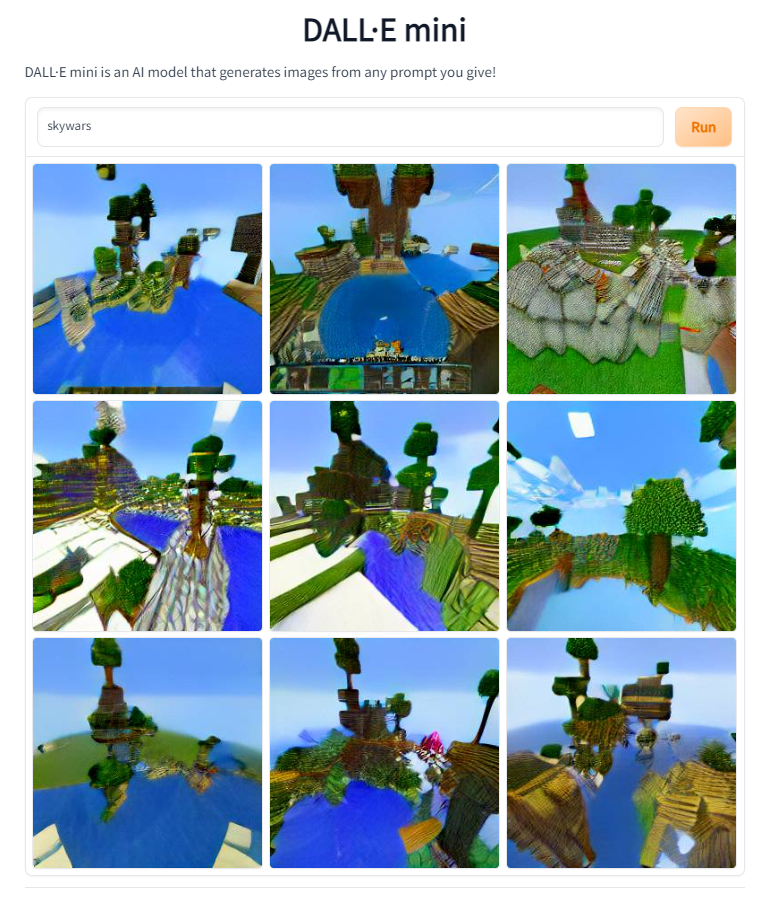 Skywars according to the AI DALL·E