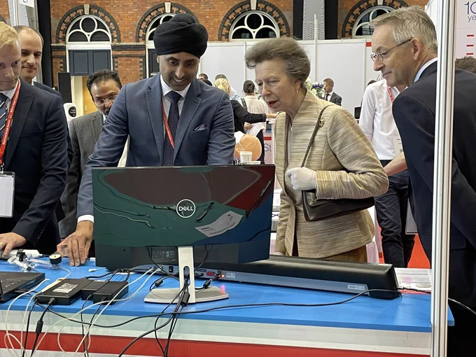 HRH The Princess Royal is shown life saving procedures