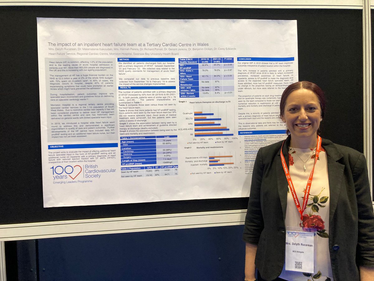 BSH Nurse Forum (@bshnurseforum) on Twitter photo Huge congratulations to <a href="/DelythRucarean/">Delyth Rucarean</a> 🎉 Delyth is one of the first ever nurses to complete the BCS Emerging Leaders Programme! Delyth, Deputy Chair of the Nurse Forum, can be seen here with her poster at #BCS100 Well some Delyth 👏
<a href="/BSHeartFailure/">British Society for Heart Failure #theFword</a> <a href="/WelshHFNF/">WelshHFNF</a> <a href="/BritishCardioSo/">British Cardiovascular Society</a> Huge congratulations to <a href="/DelythRucarean/">Delyth Rucarean</a> 🎉 Delyth is one of the first ever nurses to complete the BCS Emerging Leaders Programme! Delyth, Deputy Chair of the Nurse Forum, can be seen here with her poster at #BCS100 Well some Delyth 👏
<a href="/BSHeartFailure/">British Society for Heart Failure #theFword</a> <a href="/WelshHFNF/">WelshHFNF</a> <a href="/BritishCardioSo/">British Cardiovascular Society</a>