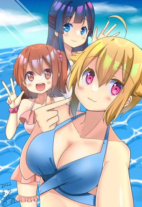 #ミリシタ #春日未来 #最上静香 #伊吹翼 いちぽむで夏! 
