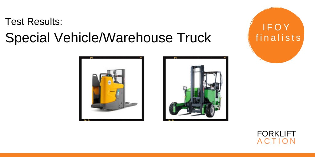 Forkliftaction's tweet image. Learn about the IFOY finalists in the Special Vehicle/Warehouse Truck category. With our Allan Leibowitz on the judging panel, we’re giving you access to the expert reviews of the Moffett E5 25.4 NX &amp;amp; Jungheinrich ERD 220i: bit.ly/3NWpZER

#ifoyaward #ForkliftactionNews