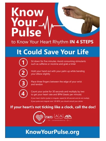 InspiraHealth1's tweet photo. Supporting World Heart Rhythm Week. Check your pulse in 4 steps @KnowYourPulse #worldheartrhythmweek #WHRW2022 https://t.co/TKR0gDvNPL