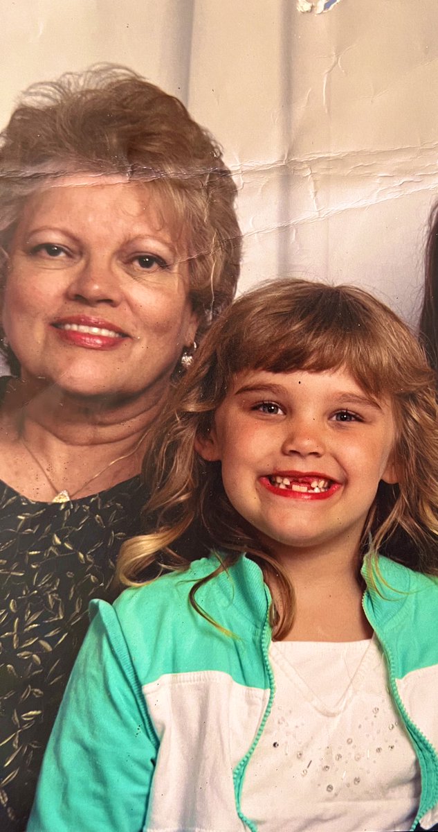adams4_j's tweet photo. Omg 🤭 I love that I had no two front teeth and was still smiling because I didn’t care what I looked like. Also I love that women sitting next to me in that picture she was my favorite person in the whole world. https://t.co/yHYhbBv7Qm
