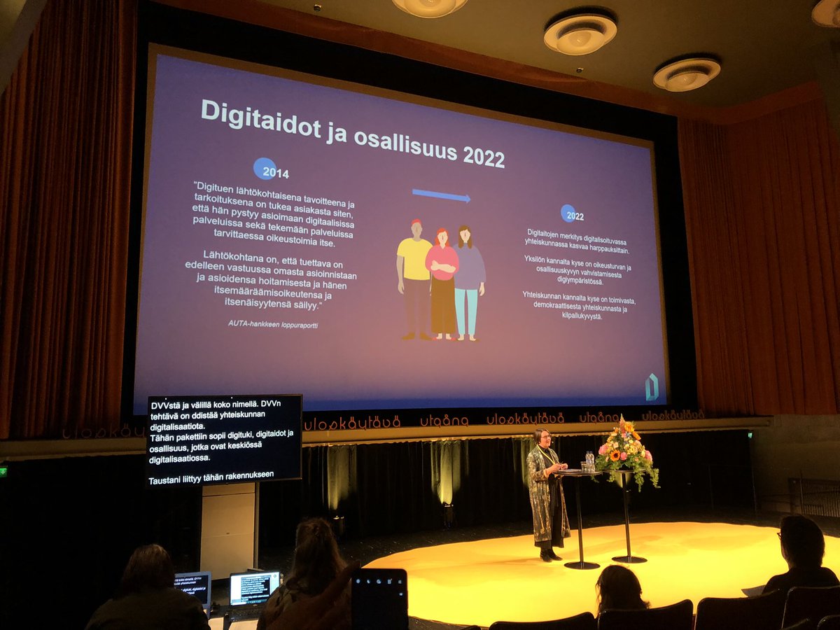 Tämän olemme huomanneet! <a href="/minnapii/">Minna Piirainen</a> kertoo kuinka #digituki-käsite on laajentunut 10 vuodessa pistemäisestä asiointiavusta laajemmaksi osallisuuden ja toimijuuden kysymykseksi. Se on oikea suunta. Vielä kun päästäisiin ongelmien ratkaisusta niiden ennaltaehkäisyyn! #DigiAgeTalk