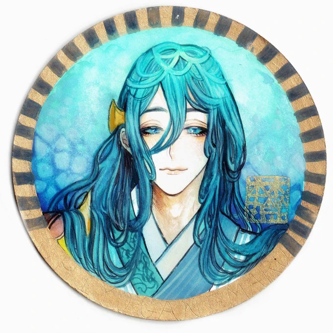 #リプ来た刀剣男士の顔だけ描く 千代金丸