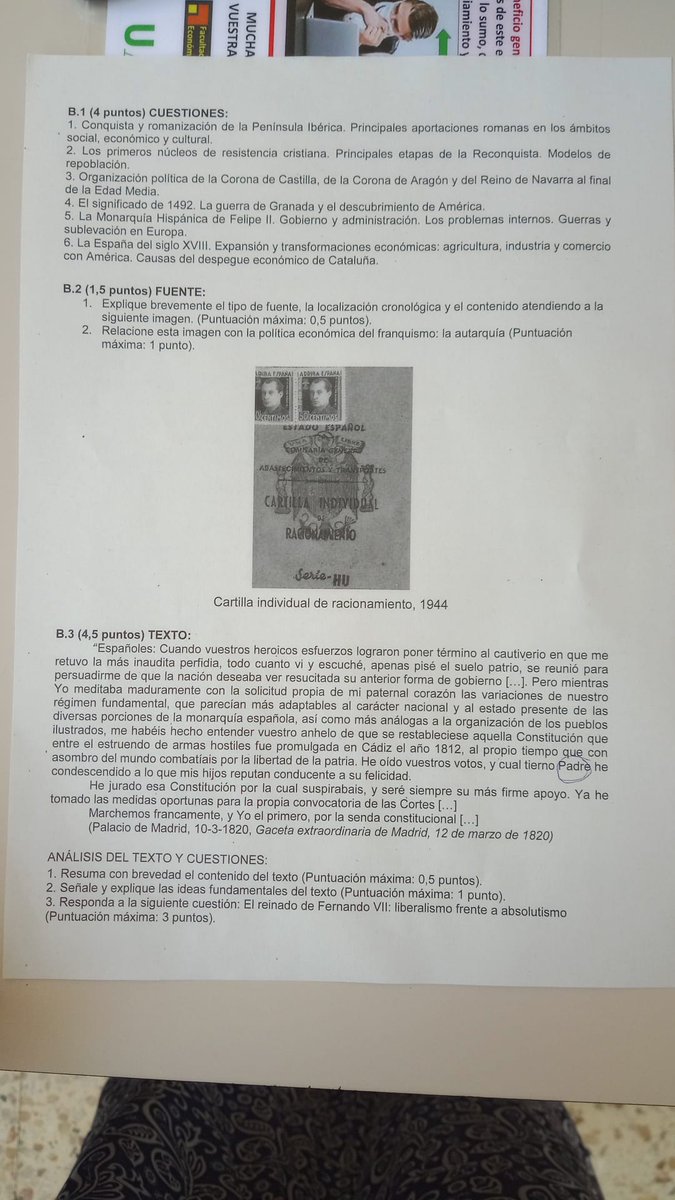 Babbybel's tweet photo. ¿Cómo os habría ido en este examen, queridos Sapiens? #vivaelferrocarril #evau2022 #historiadeEspaña https://t.co/DewQl8aCXh