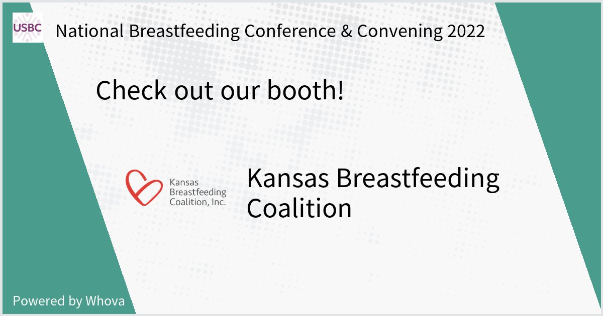 First1000DaysKS's tweet photo. Come check us out at National Breastfeeding Conference & Convening 2022. @USbreastfeeding #USBCConference #NBCC22 - via #Whova event app https://t.co/X98Uah7W8W