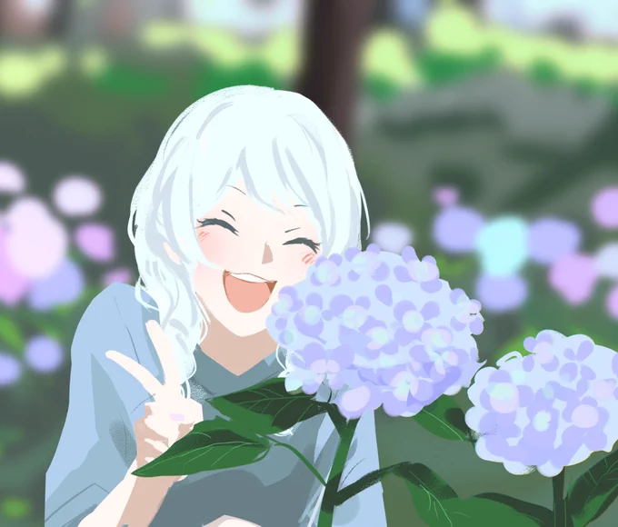紫陽花と片想い
ハンネ→イヴ 