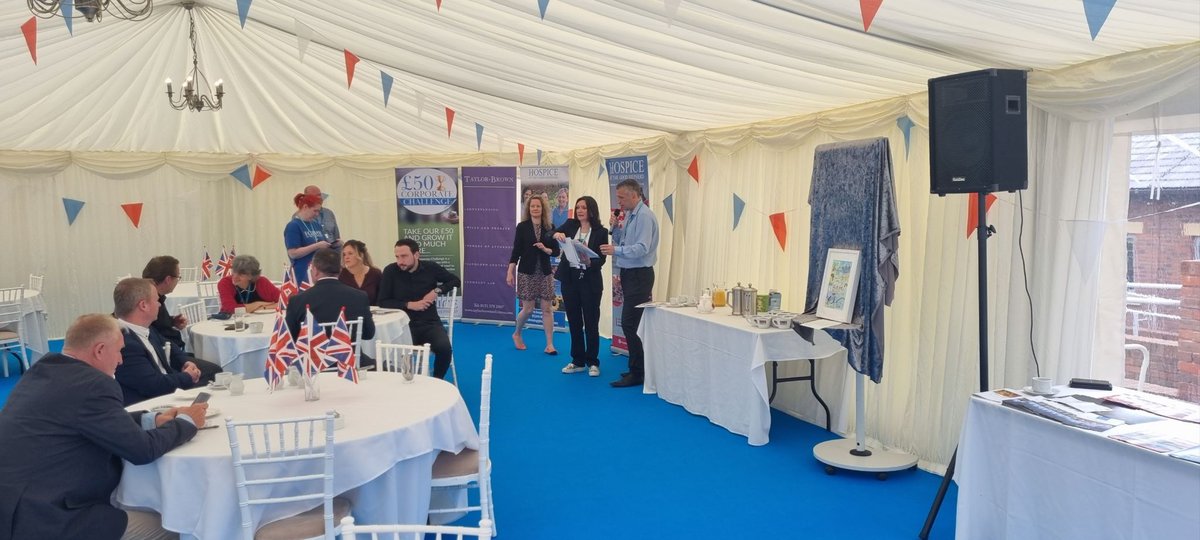 MoneytreeWealth's tweet photo. £50 Corporate Challenge for @HOSPICE OF THE GOOD SHEPARD  launch event this morning. 

@MoneytreeWealth  and the other local business's have 3 months to turn £50 each into as large a donation as possible for a fantastic local charity. https://t.co/tlzPe3eYqP