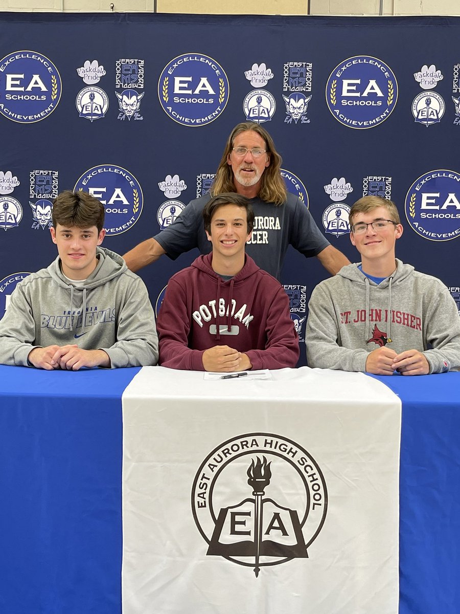 ea_bluedevils's tweet photo. Let’s give a big shout out to EA Soccer and their 3 signees!
Euan Reynolds, Potsdam Connor Dziulko, St. John Fisher Liam Winters,  Fredonia State https://t.co/3EBQCtVx7f