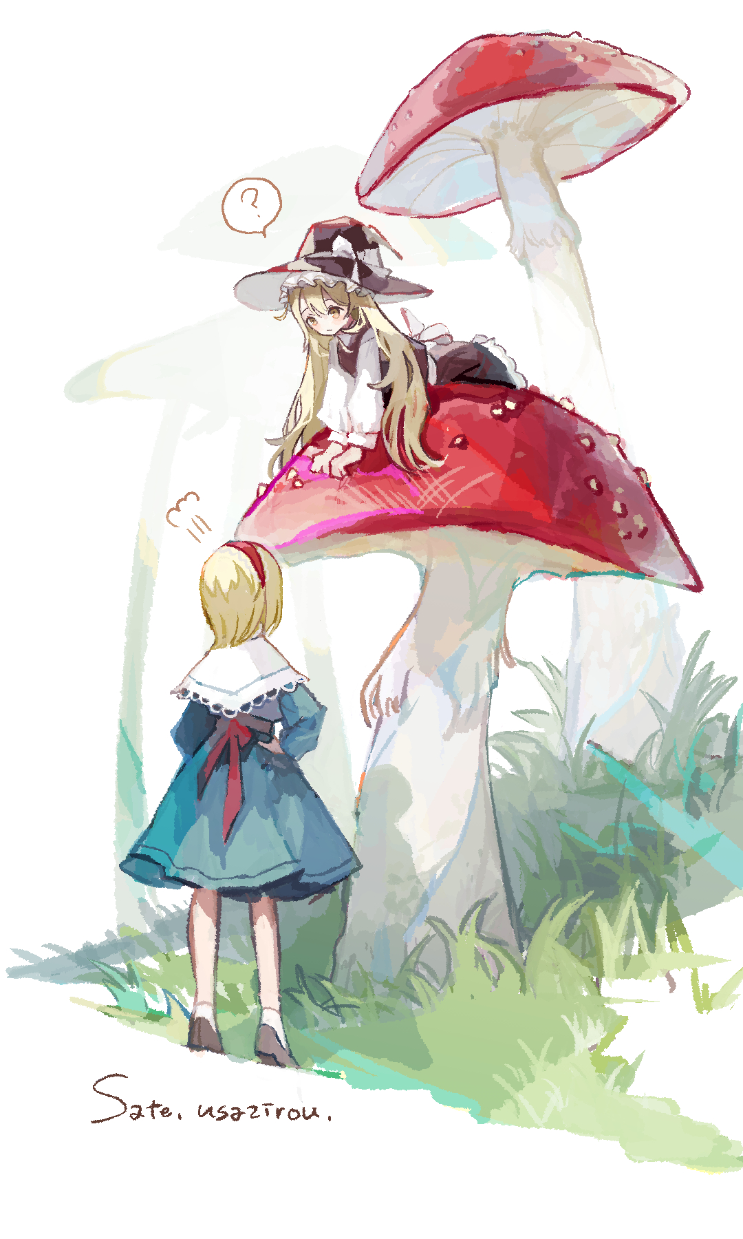 さて丸うさ次郎 東方project 東方イラスト 霧雨魔理沙 アリスマーガトロイド T Co Ii5upuqv Twitter
