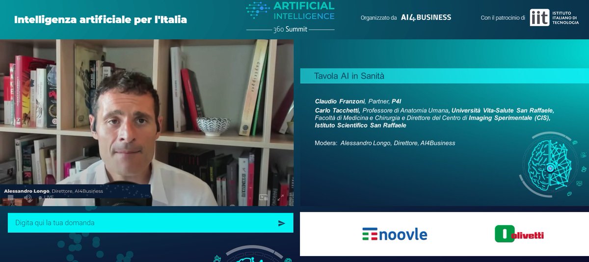 AI4Business_it's tweet photo. Come attuare lâ#AI in sanitĂ ? Ne parliamo nella prossima rotonda moderata da @AlessLongo
#AI360summit https://t.co/kbhgF1pni3