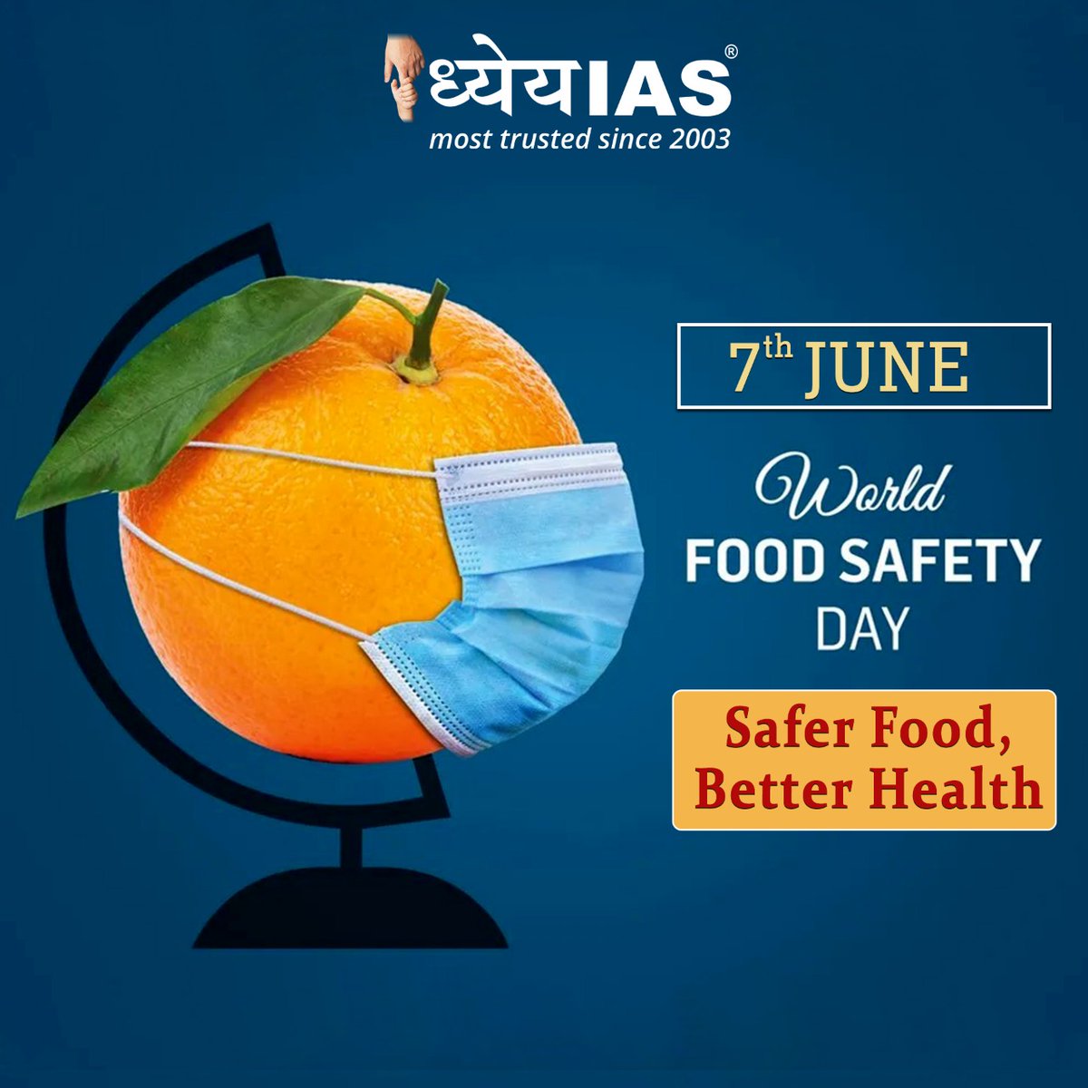 Dhyeya_IAS's tweet photo. आज विश्व खाद्य सुरक्षा दिवस है। हर साल सात जून को ये दिवस मनाया जाता है। इस साल विश्व खाद्य सुरक्षा दिवस की थीम “सुरक्षित भोजन, बेहतर स्वास्थ्य” (Safer food, better health) है।

#WorldFoodSafetyDay #savefood #SaveFoodSaveLife #food #HealthyFood https://t.co/kp4qNywBGa