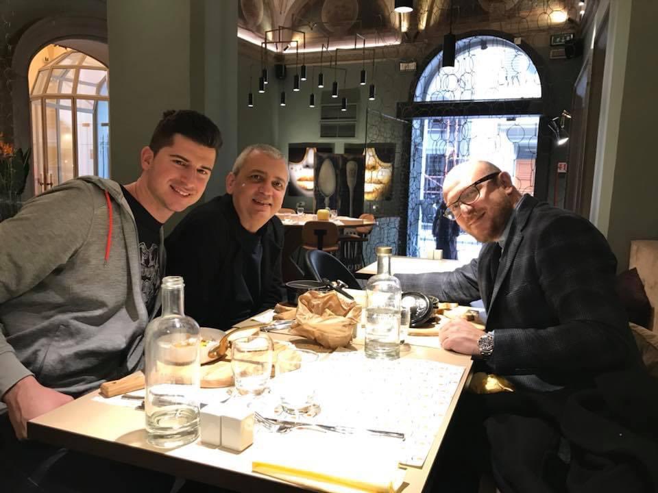 matteocordero's tweet photo. Such as good time in Florence with @ArturoGalansino and @akramzaatari ❤️ #akramzaatari #palazzostrozzi https://t.co/ufOpJI5SOv