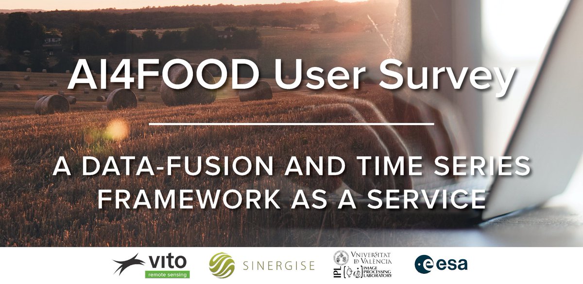VITO_RS_'s tweet photo. 📢 #AI4FOOD is gathering user requirements!

Are you interested in extracting information over land environments? Please take 5 min. to fill out this survey and support the development of an #opensource #datafusion &amp; #timeseries framework!🌾🌍👨‍💻🙏

➡️https://t.co/gKAmImWD4X https://t.co/hRQvdLiHYp