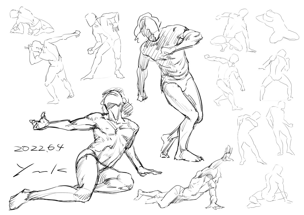 最近のクロッキーまとめ
「Art Model Images to Draw」さんより 