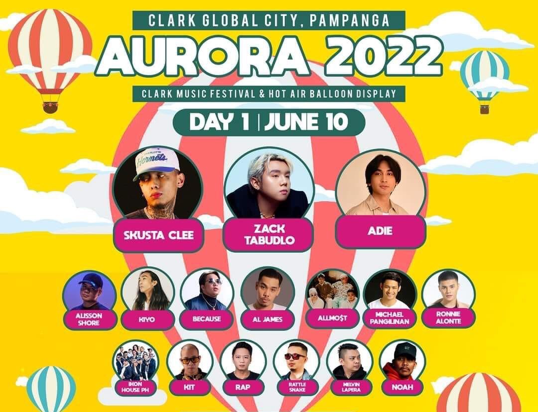 misskhaite's tweet photo. 🏷️ Clark Music Festival &amp; Hot Air Balloon Display, Aurora 2022 tickets: 

— 2 VIP tickets Day 1 
— E - TICKETS
— MOP: GCASH

Kindly dm me if interested, thanks! 🙏🏻

#AuroraFest2022 #AuroraFest
#HotAirBalloonFest https://t.co/NnS02SH7eQ