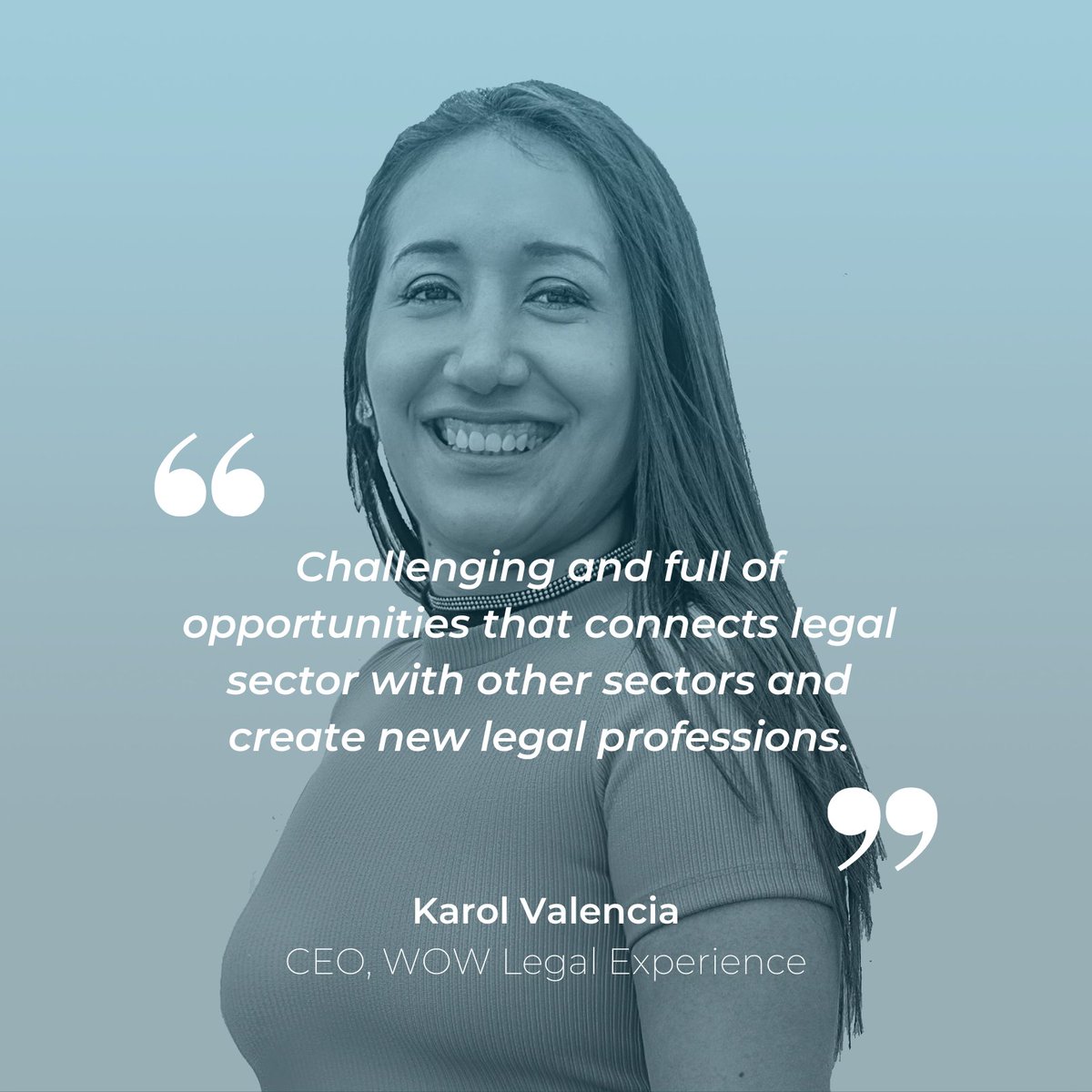 Glegaltechhub's tweet photo. 🗣 Karol Valencia, CEO of @wowlegalx sees a challenging future for legaltech full of opportunities and new professions thanks to connections with other sectors.
#GLTHpartner #future #legalsolutions https://t.co/uKR9mhiDu6