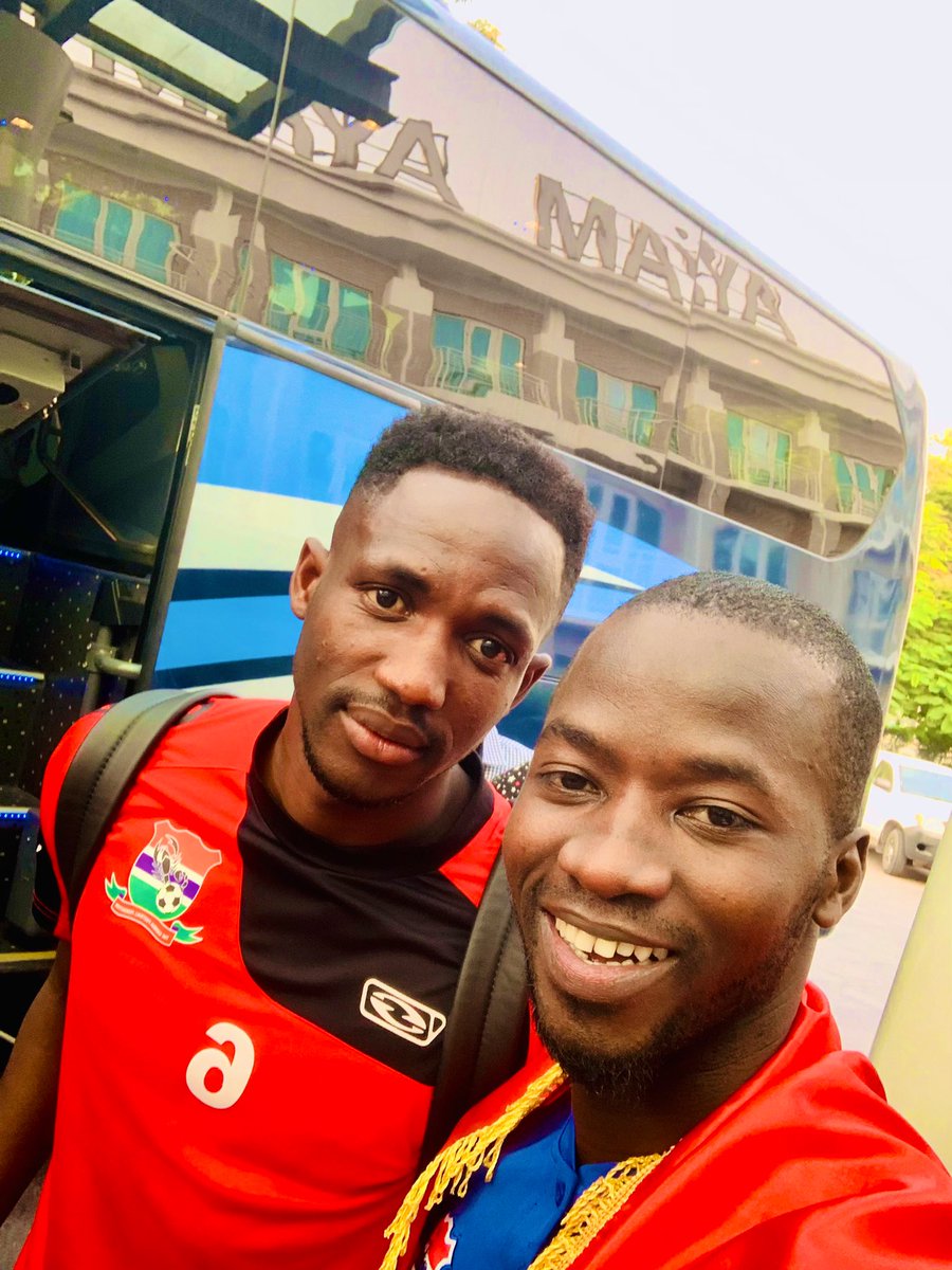 Sibis87's tweet photo. The Gambia 🇬🇲 National Team in Congo Brazzaville on there arrivals https://t.co/iCGvLg5uxo