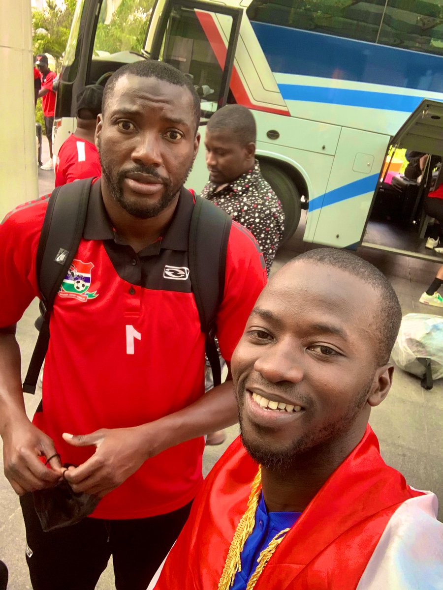 Sibis87's tweet photo. The Gambia 🇬🇲 National Team in Congo Brazzaville on there arrivals https://t.co/iCGvLg5uxo