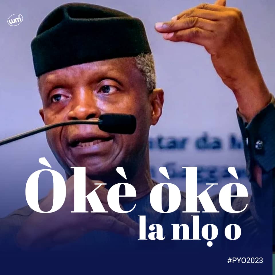 GhesheS's tweet photo. Vice President Yemi Osinbajo, SAN: His sterling professional integrity of global repute, admirable to Nigerians is why #PYO2023 is of great essence to every progressive. #OkeOkeLanLo #MovingHigher #OsinbajoIsComing #NigeriansForOsinbajo #BankOnPYO #APCPresidentialPrimaries 🇳🇬 https://t.co/VNntXjxzsK