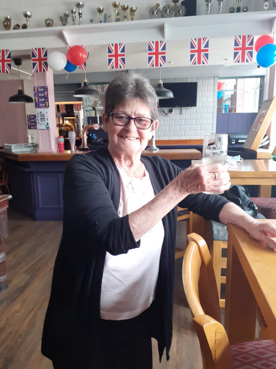 GodivaLodge's tweet photo. Thank you colleague, Lyndsey at #GodivaLodge for sending me these photos of a Friday lunch time a trip to the local pub for a shandy and a game of darts....mags said she hadn't played for a few years....Well I can say she well and truly loved it ♡
~Emma @AnchorLaterLife https://t.co/y8xva20hAK