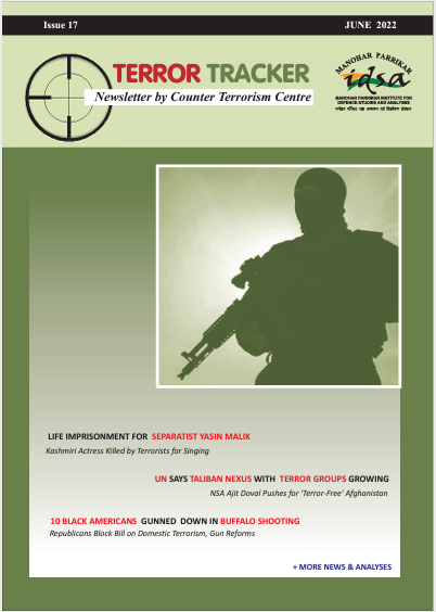 IDSAIndia's tweet photo. MP-IDSA TERROR TRACKER  
CURRENT ISSUE | JUNE 2022 is out at
https://t.co/Ykl1RKgdn8 https://t.co/5sbSsBrAgc