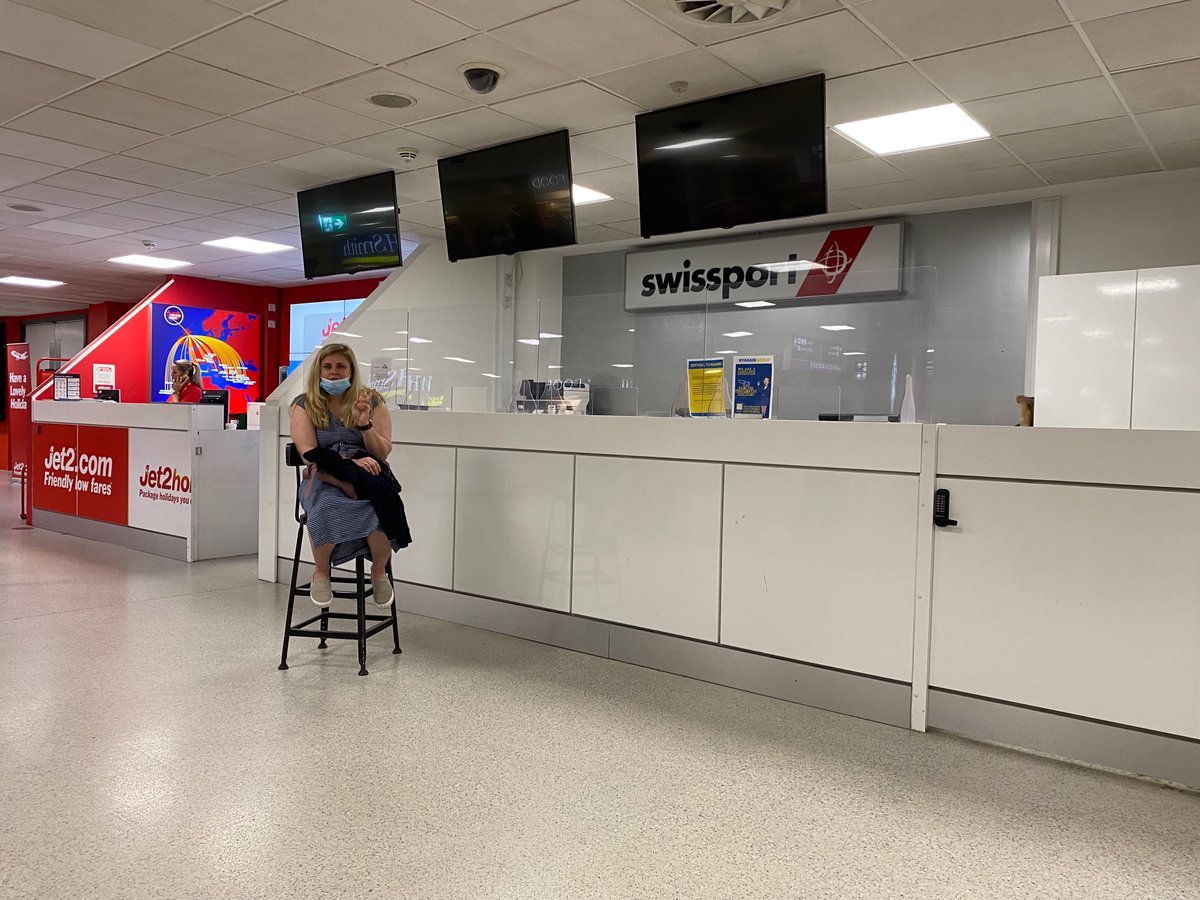 larkinmorgan's tweet photo. @AerLingus @EDI_Airport. Been missing a bag since May 30th. They don’t seem to care in Scotland. We won’t be coming back. We saw rooms full of bags and there are another 1000 bags we couldn’t get access to.  Stay away if you can. https://t.co/aCIfGiyLlm