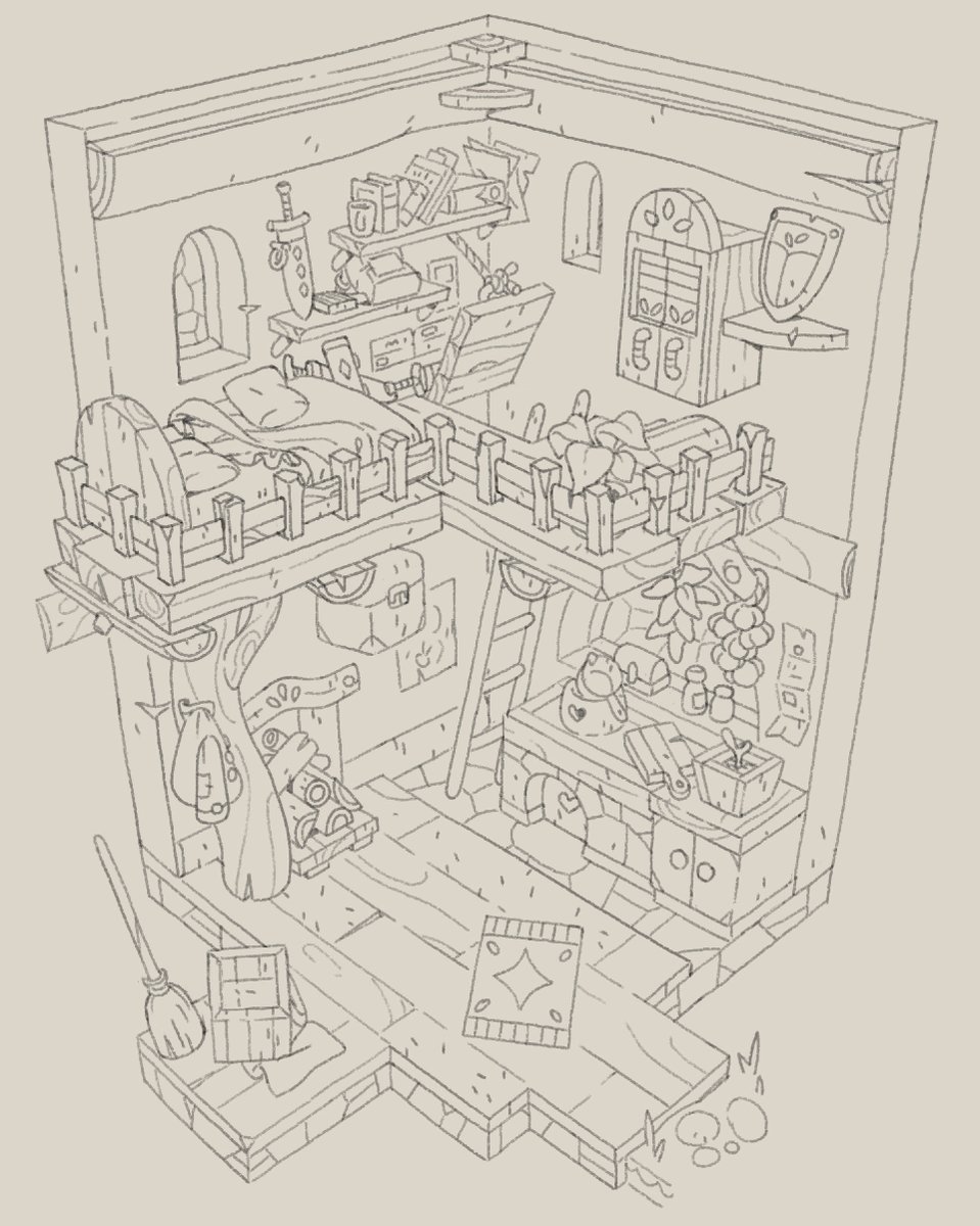 oldie, really should do more little room like this