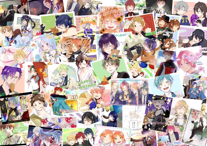 そして昨日のマヨさんでお誕生日全員描くチャレンジが終わりました49人余裕があるときないときの差激しいし遅刻もしたけどあんスタくんみんな大好き愛してるぜ〜〜〜!!! 