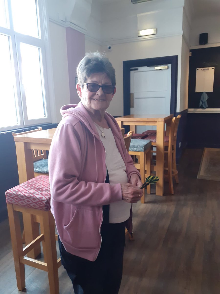 GodivaLodge's tweet photo. Thank you colleague, Lyndsey at #GodivaLodge for sending me these photos of a Friday lunch time a trip to the local pub for a shandy and a game of darts....mags said she hadn't played for a few years....Well I can say she well and truly loved it ♡
~Emma @AnchorLaterLife https://t.co/A8nQgwqLmU