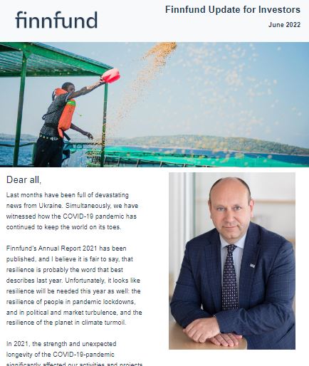 Finnfund's tweet photo. Finnfund has had an active start for the year. How does it all look like? Our quarterly newsletter #FinnfundUpdate has been published - read the news, explore the key figures & highlights👉https://t.co/4DhSjEaSXp #impinv #developmentfinance https://t.co/Mjx3OiB6C7