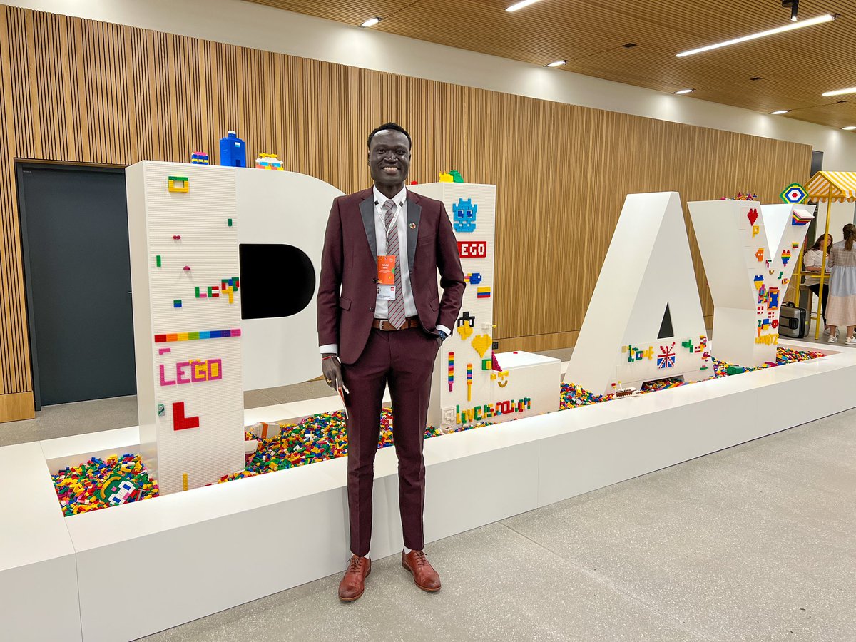 nhialgdeng's tweet photo. I’m in Billund, Denmark this week to make some noise about the importance of education for refugees at the @LEGOfoundation’s LEGO Idea 2022 Conference!

I’ll be on a panel later today with @unicefchief, @dsengeh, and @GPECEO.

@TransformingEdu @Education2030UN 

#WithRefugees https://t.co/itCLhTMbip