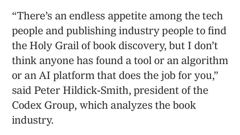 ravenbookstore's tweet image. What if I told you the Holy Grail of book discovery already exists and it’s called a bookstore and there are thousands of them